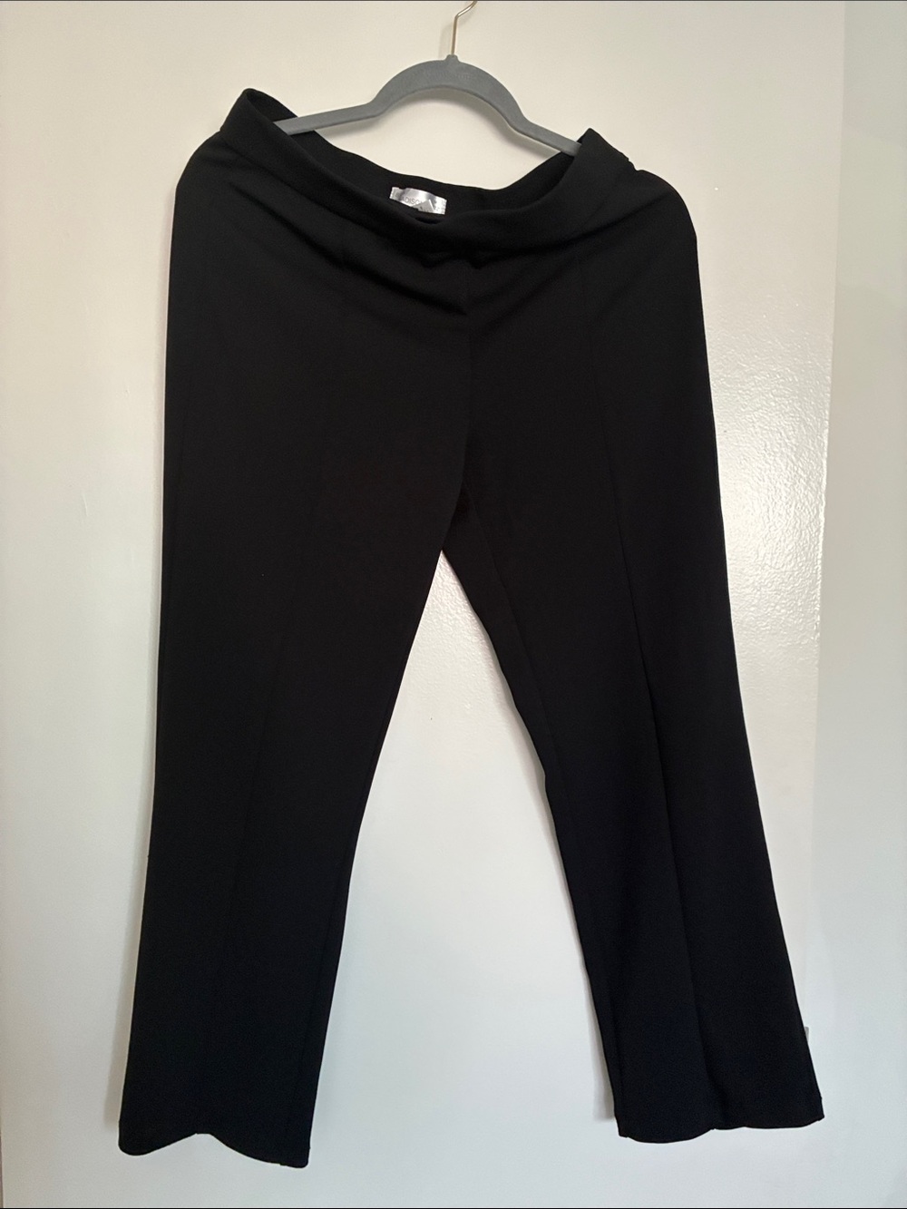 Women’s Black Wide-Leg Ponte Pants